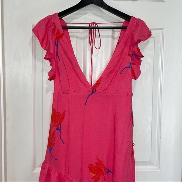 Free People She's A Waterfall Maxi Dress Sz 2 - Picture 5 of 9